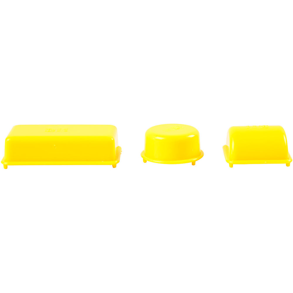 12 Geometriske Sandforme i Plast - 3,5-9,5 cm