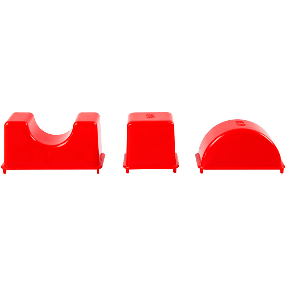 12 Geometriske Sandforme i Plast - 3,5-9,5 cm