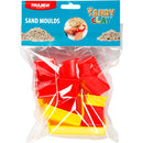 12 Geometriske Sandforme i Plast - 3,5-9,5 cm