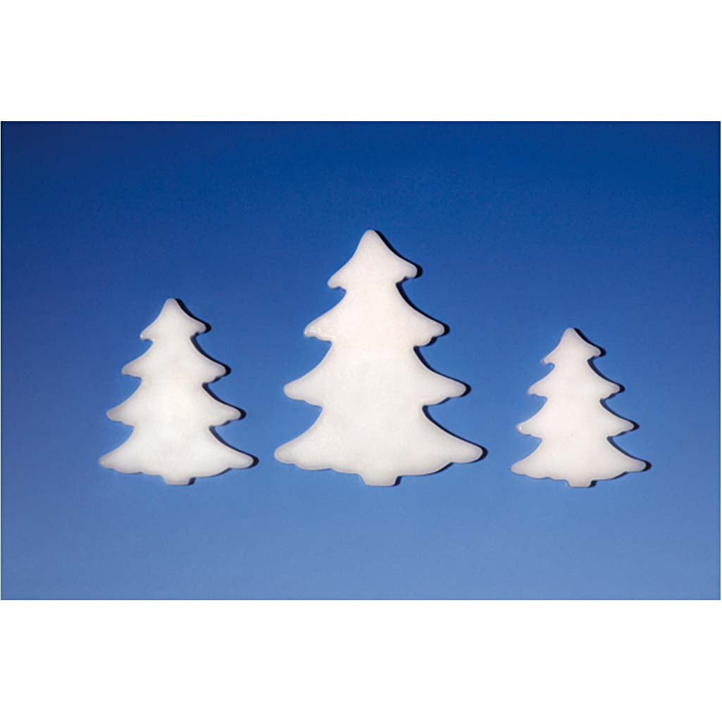 Støbeform, grantræ, H: 6+8+10 cm, D: 9 mm, str. 14,9x22 cm, 1 stk.