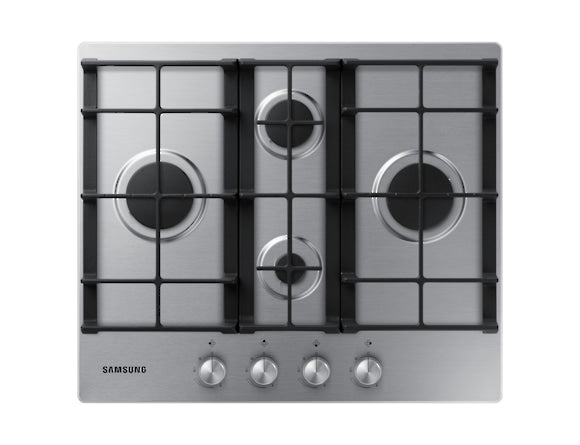 Samsung NA64H3010BS Rustfrit stål Indbygget 56 cm Gaskomfur 4 zone(s)