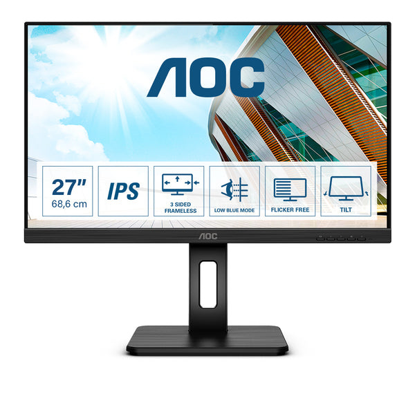 AOC Q27P2Q 27 IPS 2560 x 1440 (2K) VGA (HD-15) HDMI DisplayPort 75Hz