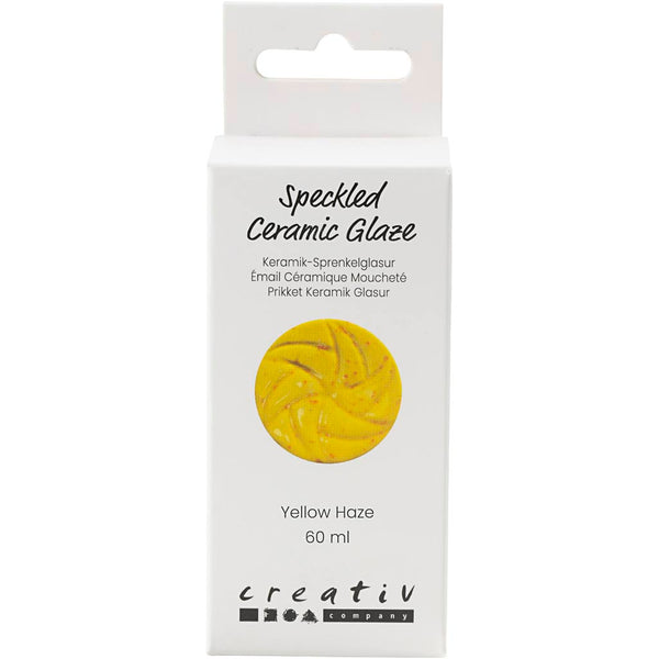 Prikket Keramikglasur, 999-1060 °C, dækkende, Yellow Haze, 60 ml/ 1 ds.
