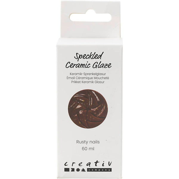 Prikket Keramikglasur, 999-1060 °C, dækkende, Rusty Nails, 60 ml/ 1 ds.