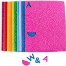 Mosgummi ark, str. 14x25 cm, tykkelse 2 mm, colorful, 12 ark/ 1 pk.