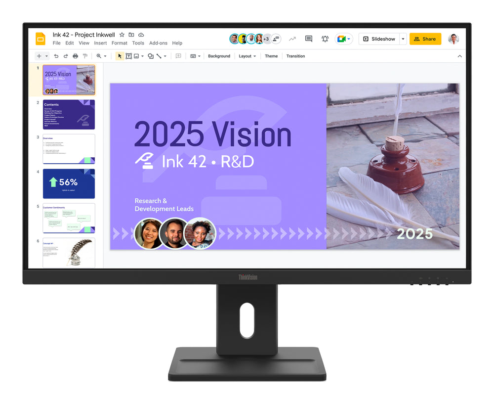 Lenovo ThinkVision E27Q-40 27 IPS 2560 x 1440 (2K) HDMI DisplayPort 100Hz