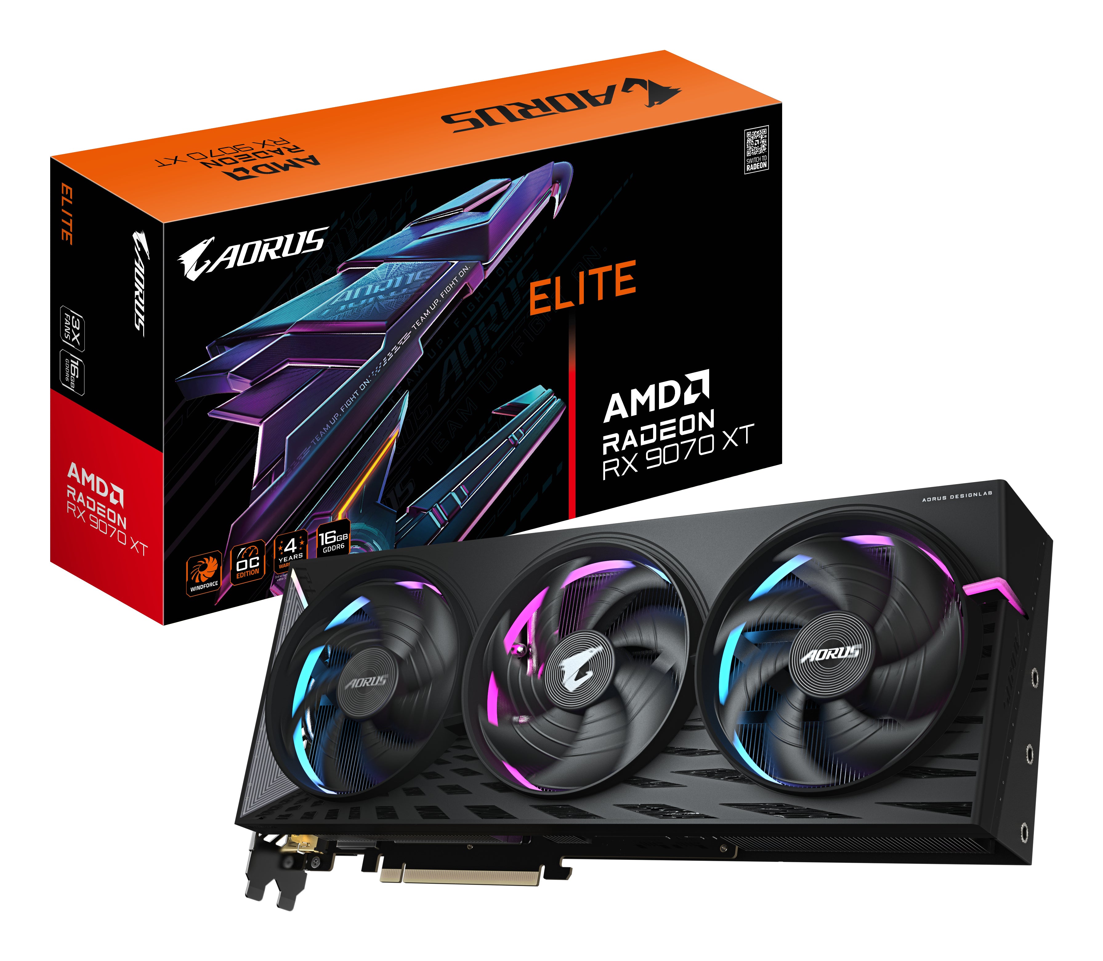 GIGABYTE AORUS Radeon RX 9070 XT ELITE 16G 16GB