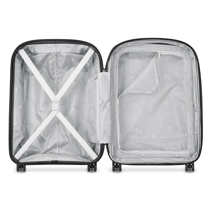 Kabinekuffert 55 cm Belmont Plus hård skal TSA-lås sort - Delsey Paris