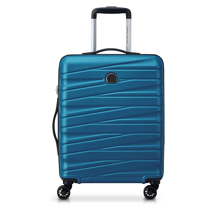 Trolleysæt 3 stk hårdt skal sæt TSA-lås 4 hjul steelblue - Delsey Paris