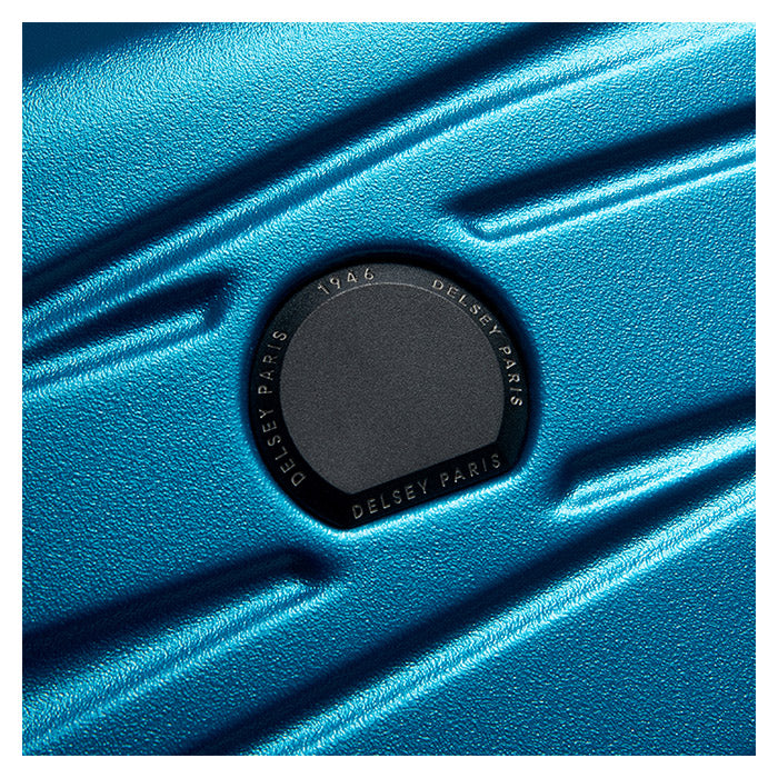 Trolleysæt 3 stk hårdt skal sæt TSA-lås 4 hjul steelblue - Delsey Paris