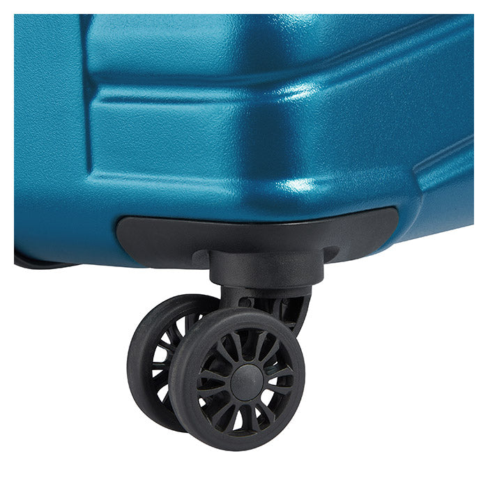 Trolleysæt 3 stk hårdt skal sæt TSA-lås 4 hjul steelblue - Delsey Paris