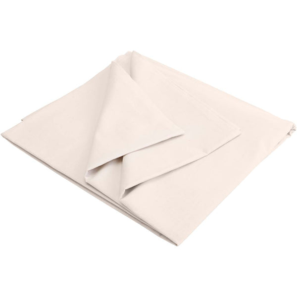 Udvasket Bomuldslærred 150 cm - Natur, 5 m