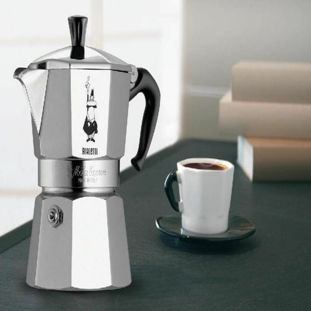 Italiensk Kaffekande Bialetti 0001165/X4 Sølvfarvet Metal Rustfrit stål Aluminium 1 L