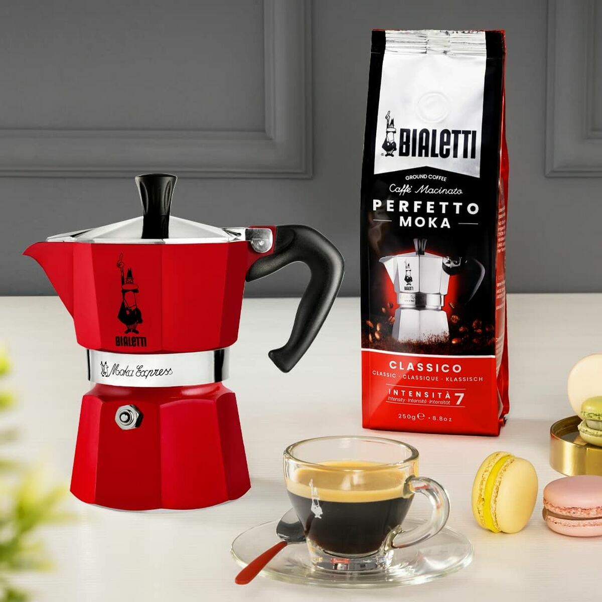 Italiensk Kaffekande Bialetti 0004943/NP Rød 6 Kopper