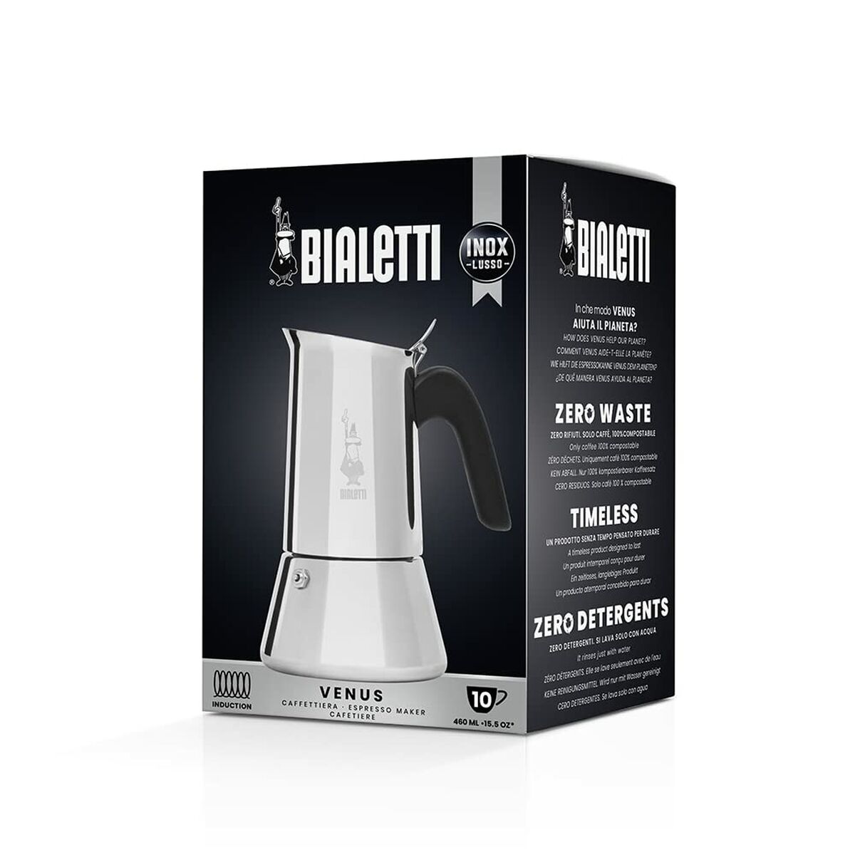 Italiensk Kaffekande Bialetti NEW VENUS Sølvfarvet Metal Rustfrit stål
