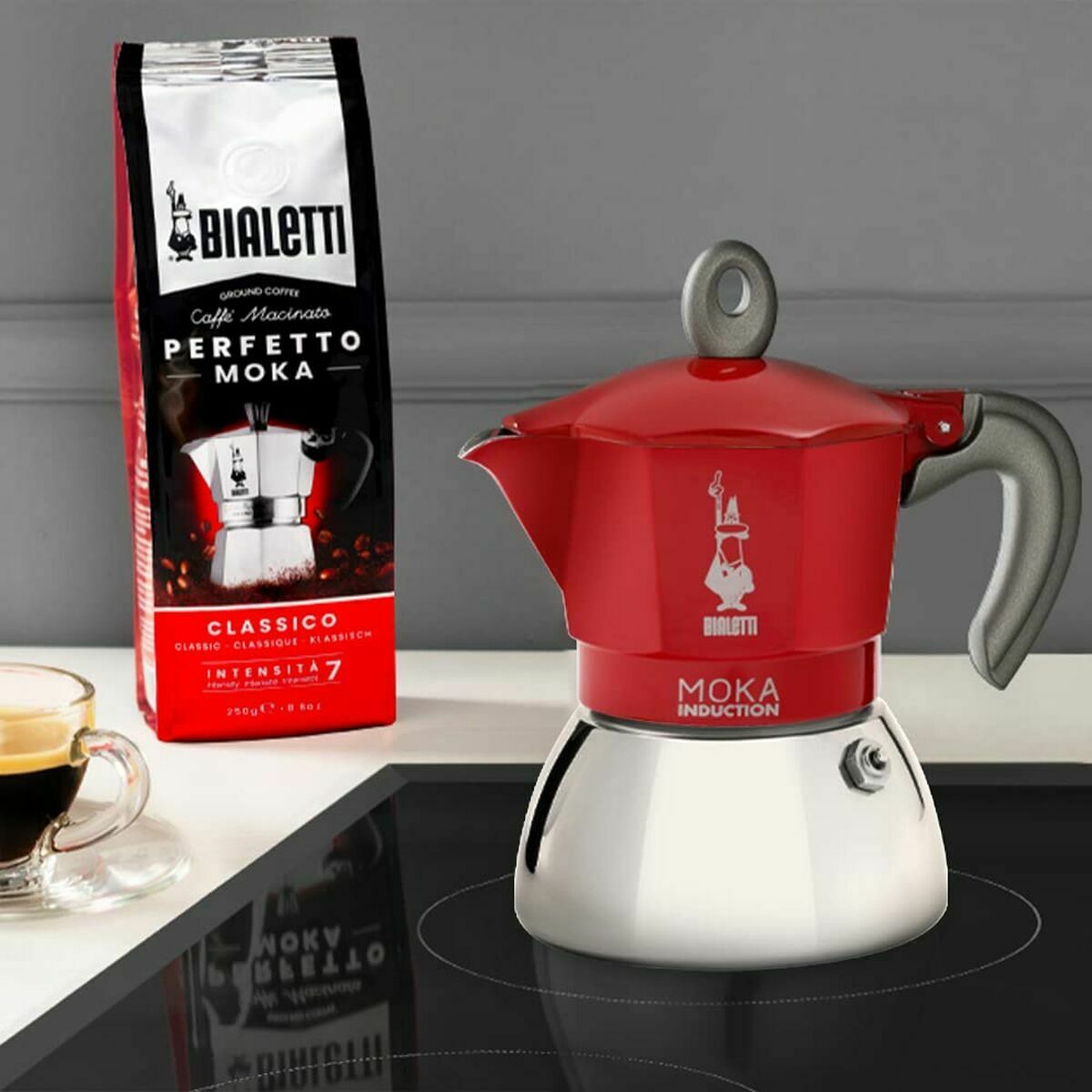 Italiensk Kaffekande Bialetti 0006944/NP Rød Metal Aluminium 150 ml