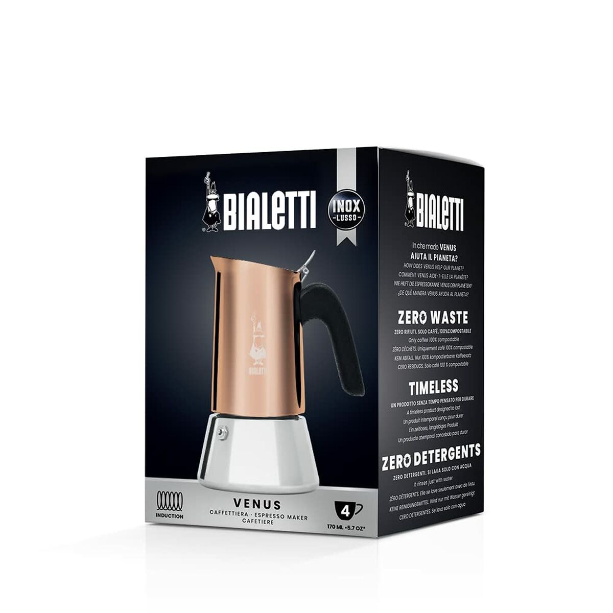 Italiensk Kaffekande Bialetti NEW VENUS COPPE 4 Skodelice