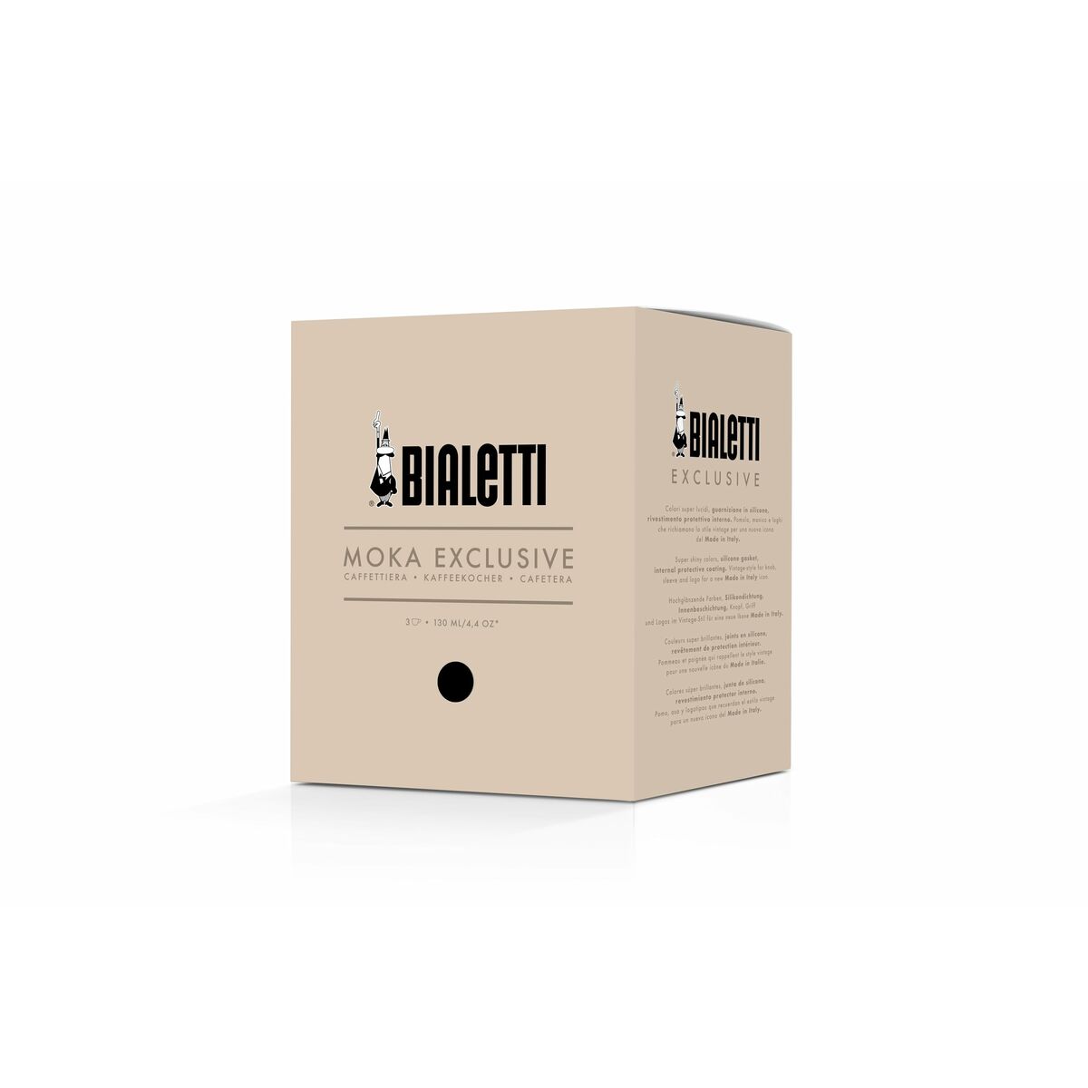 Italiensk Kaffekande Bialetti MOKA EXCLUSIVE Sort Aluminium 3 Skodelice