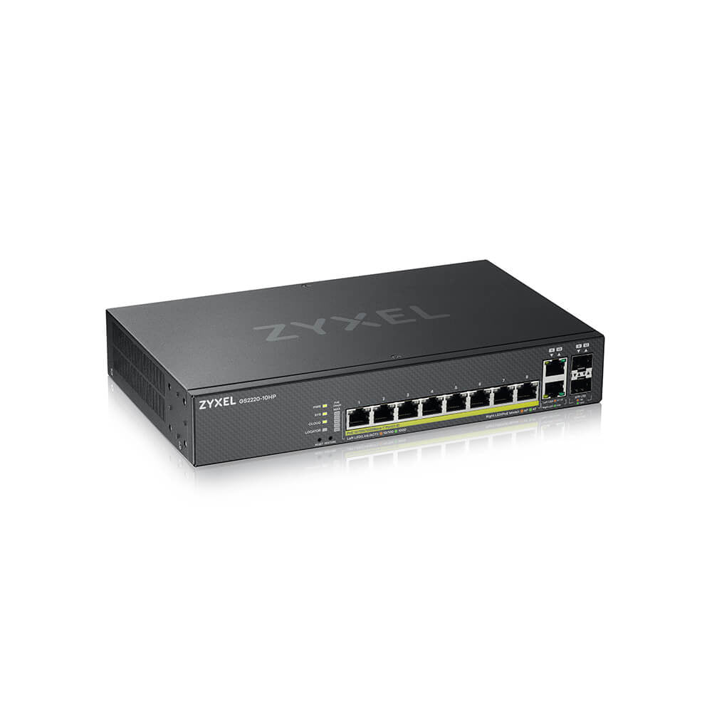 Zyxel GS2220-10HP Switch 8-porte Gigabit PoE+