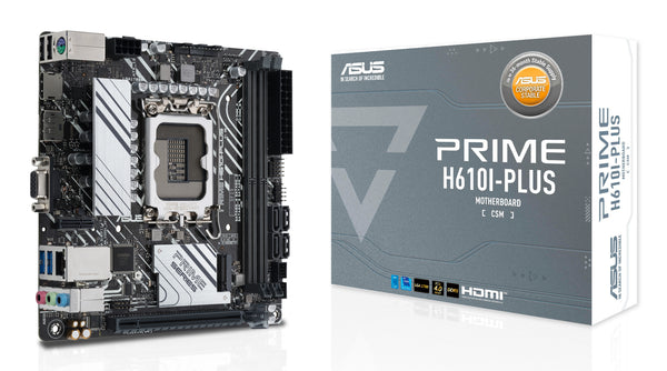 ASUS PRIME H610I-PLUS-CSM Mini ITX LGA1700 sokkel Intel H610