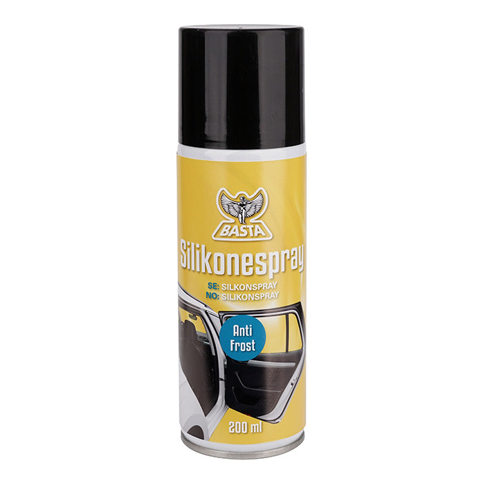 Silikonespray 200 ml - smøring & vedligeholdelse til gummi, døre og sko - Basta