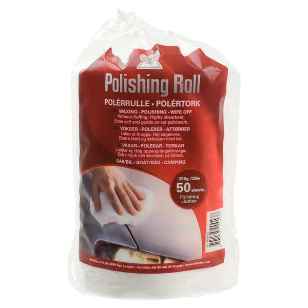 Poleringsklude i rulle 50 stk - ekstra bløde, høj sugeevne, fnugfri - Basta