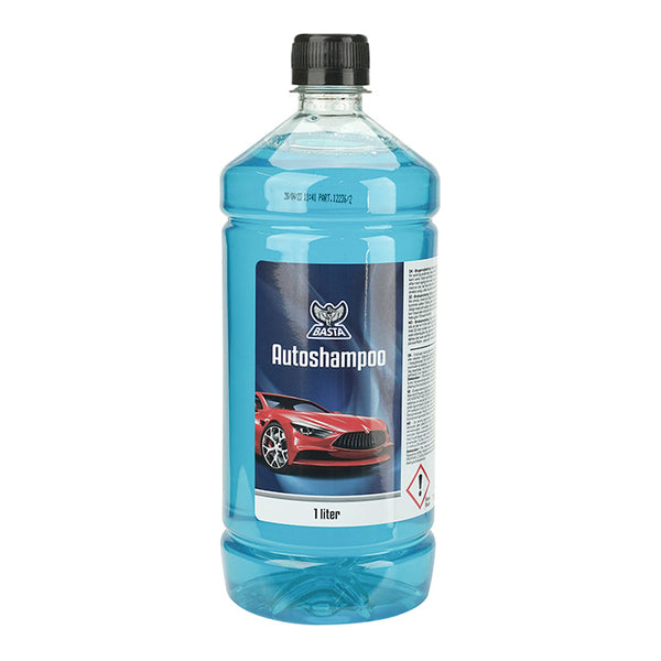 Autoshampoo 1 L - effektiv skummende bilshampoo med afrindingsmiddel, 1000 ml, Basta