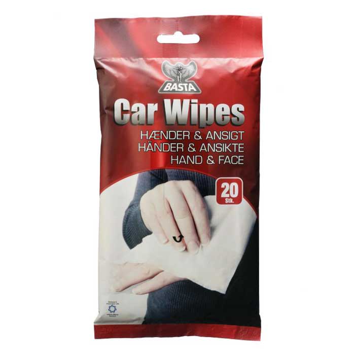 Renseservietter til hænder og ansigt, 20 stk. - Basta