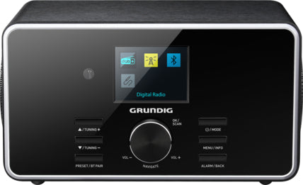 Grundig DTR 4500 2.0 BT DAB DAB radio Digital afspiller Radio Bluetooth-audiomodtager 10Watt