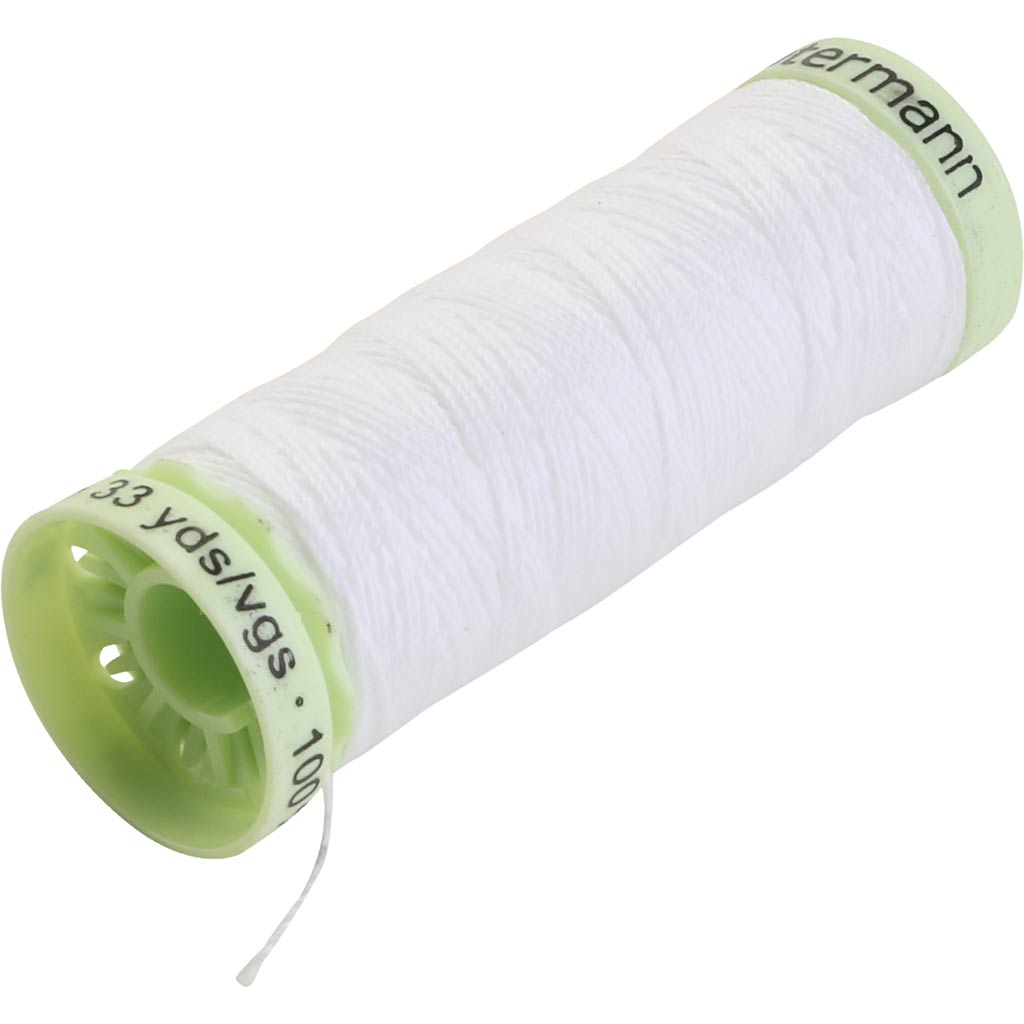 Knaptråd, hvid, 30 m/ 1 rl.