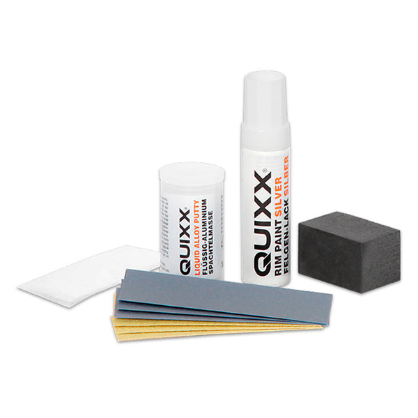 Fælgreparationssæt sølv - fjern ridser på alu-fælge, Quixx