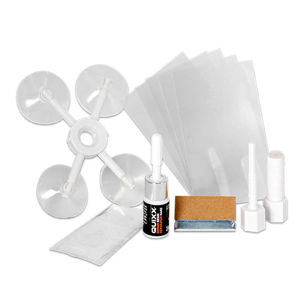 Rudereparationssæt til stenslag og revner - hurtig forrude reparation, LGT-teknologi - Quixx