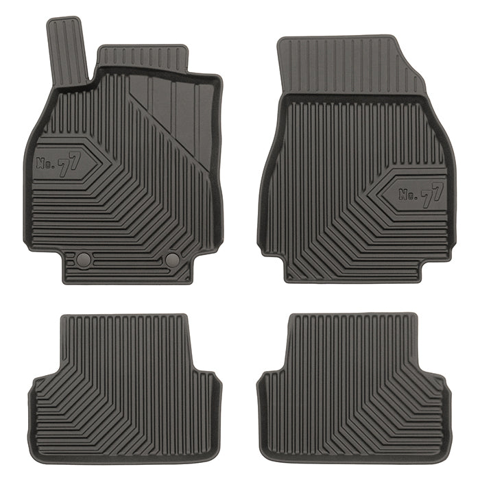 Gummimåtter Renault Megane II 2002-2008, skræddersyet TPE, passform og låse - Frogum