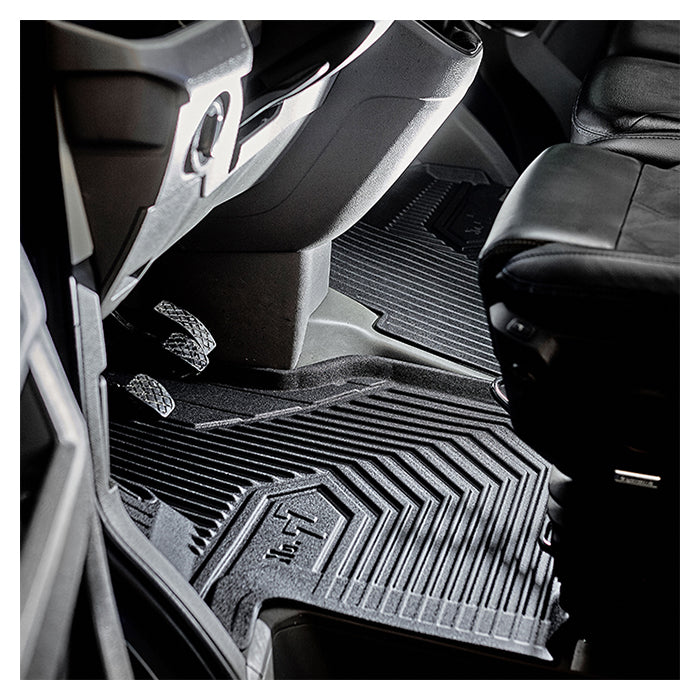 Gummimåtter Audi Q8 SUV 2018- skræddersyet pasform, slidstærke, kant 4 cm - Frogum