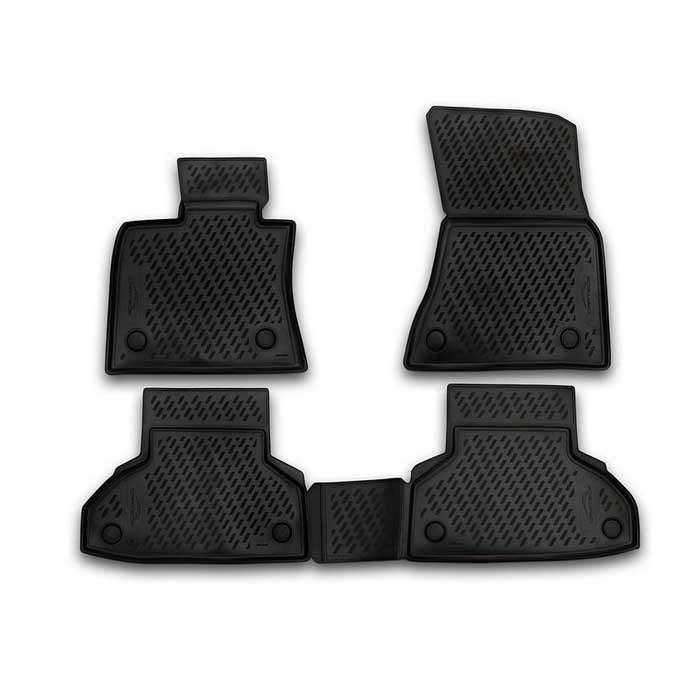 Gummimåtter BMW X6 F16 2014-2019 modeltilpassede, antiskrid, let rengøring - RubberLine