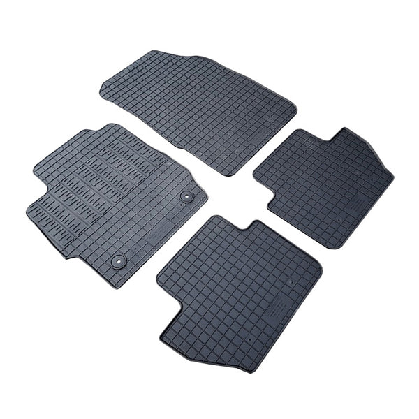 Gummimåtter til Ford Ka Plus 2017- - skræddersyet, hævede kanter, fastgørelse - cikcar