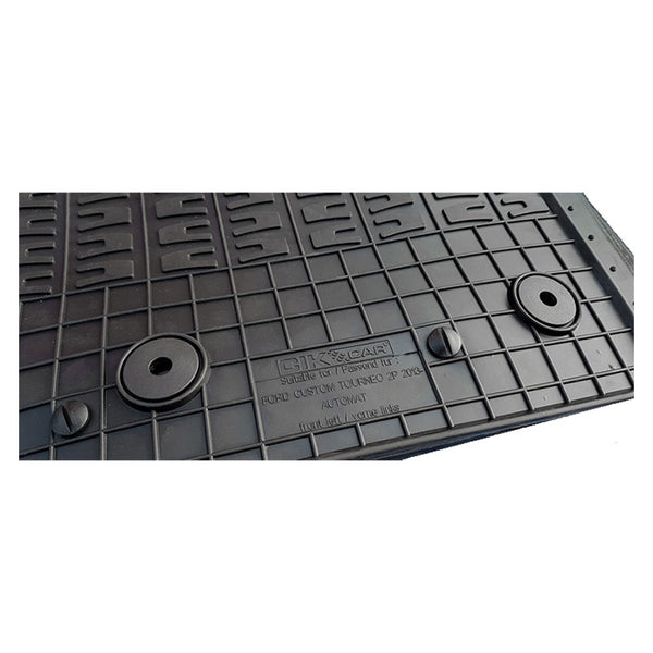 Gummimåtter Ford Tourneo Custom 2018 automatgear 2-person 5 mm kant 9 mm - cikcar