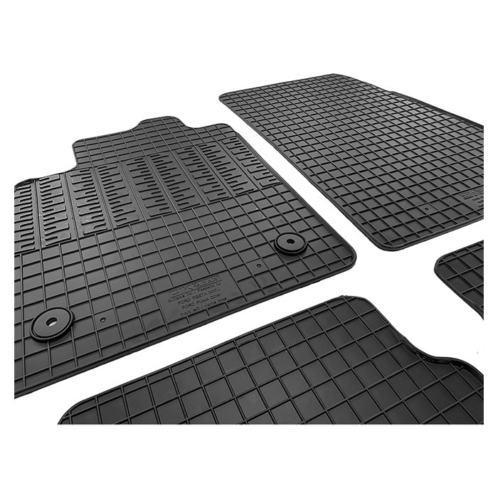 Gummimåtter Ford Ecosport 2017‑ - skræddersyede, 5 mm SBR, forhøjet kant, fastgørelse · cikcar