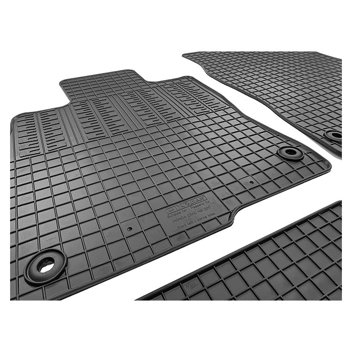 Gummimåtter Honda Civic HB 2017- (skræddersyet, hævede kanter, SBR) - cikcar