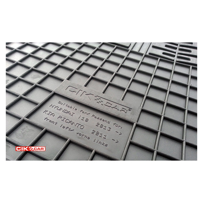 Gummimåtter Hyundai i10 2013-, Kia Picanto 2011-