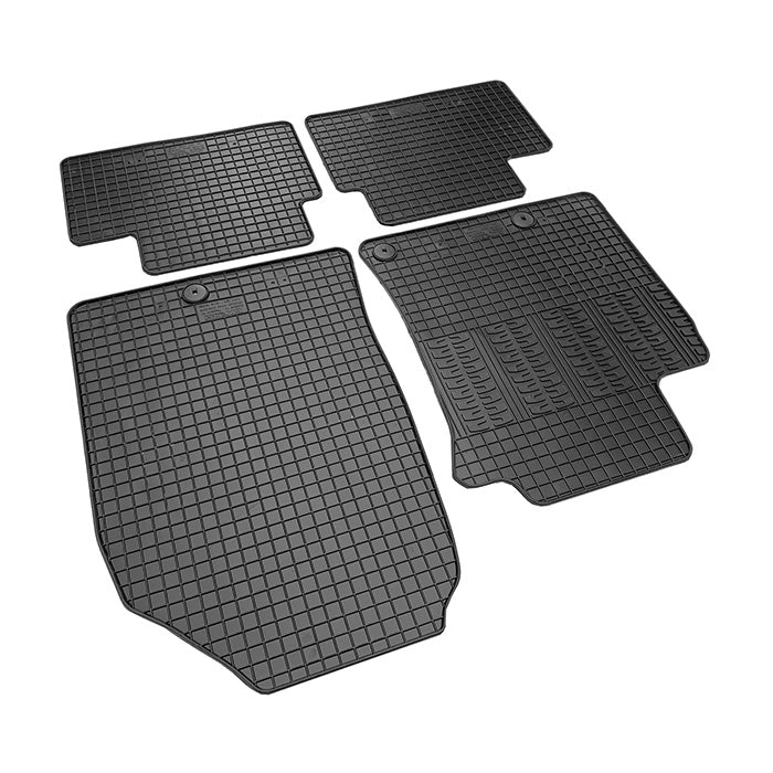 Gummimåtter til Hyundai IONIQ 2016-2019 - skræddersyede 5 mm SBR måtter med kant og fastgørelse, cikcar