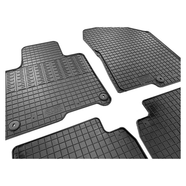 Gummimåtter til Hyundai Santa Fe 2018- (skræddersyet, forhøjet kant, 5 mm) - cikcar