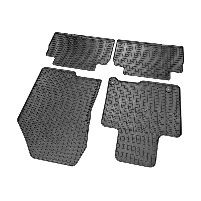 Gummimåtter til Hyundai Santa Fe 2018- (skræddersyet, forhøjet kant, 5 mm) - cikcar