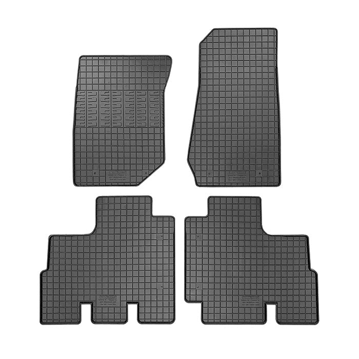Gummimåtter Jeep Wrangler III (JK) 2007-2018 - skræddersyet, 5 mm SBR kant - cikcar