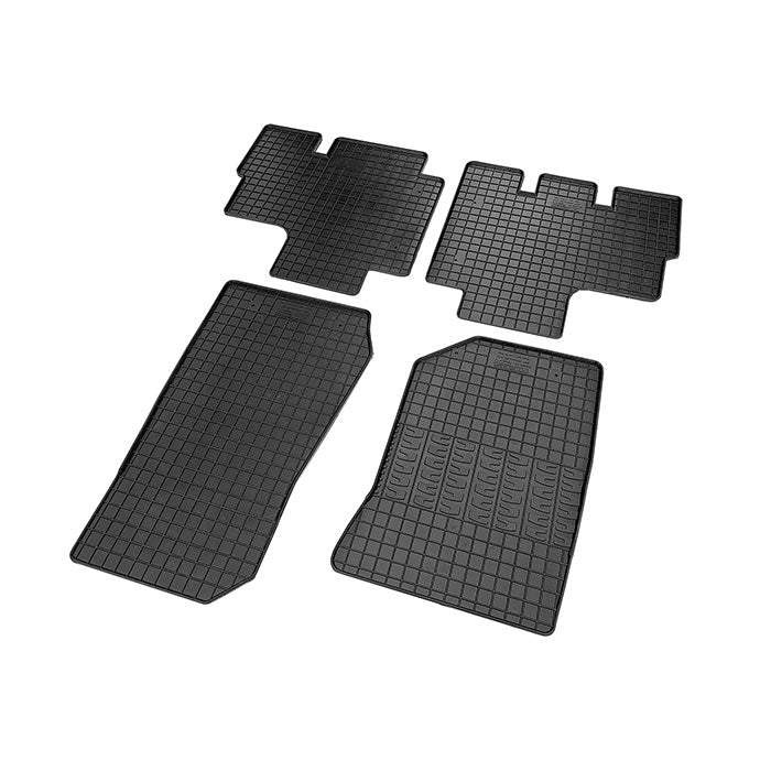Gummimåtter Jeep Wrangler III (JK) 2007-2018 - skræddersyet, 5 mm SBR kant - cikcar