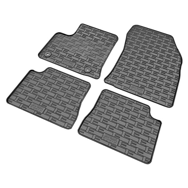 Gummimåtter til Jeep Avenger 2023- - skræddersyet, skridsikre med kant og fastgørelse, cikcar