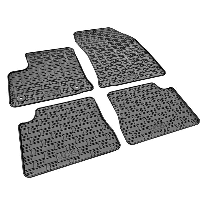 Gummimåtter til Jeep Avenger 2023- - skræddersyet, skridsikre med kant og fastgørelse, cikcar