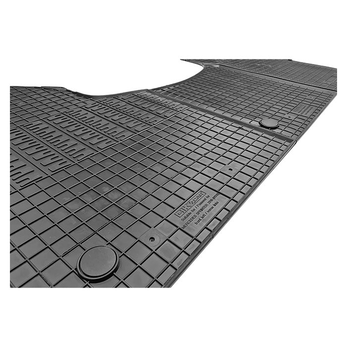 Gummimåtter Mercedes Sprinter W910 2018- forhjulstræk, 5 mm SBR - cikcar