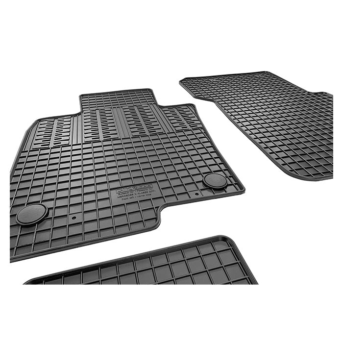 Gummimåtter til Mercedes X 2017- skræddersyet, forhøjet kant, fastgørelse - cikcar