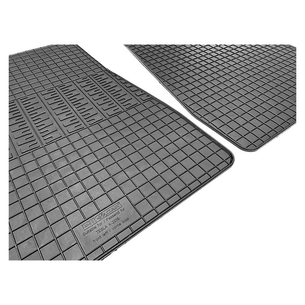 Gummimåtter Tesla Model X 2017 1. række 2-personers, skræddersyet pasform - cikcar